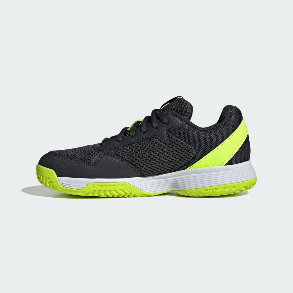 Foto 4 pulgar | Tenis Courtflash Para Tenis Kids Adidas Gris Niños