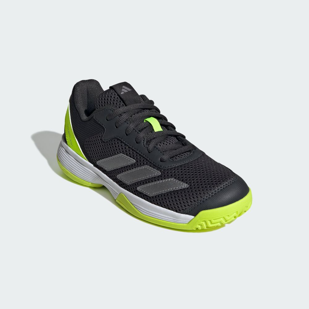 Foto 7 pulgar | Tenis Courtflash Para Tenis Kids Adidas Gris Niños