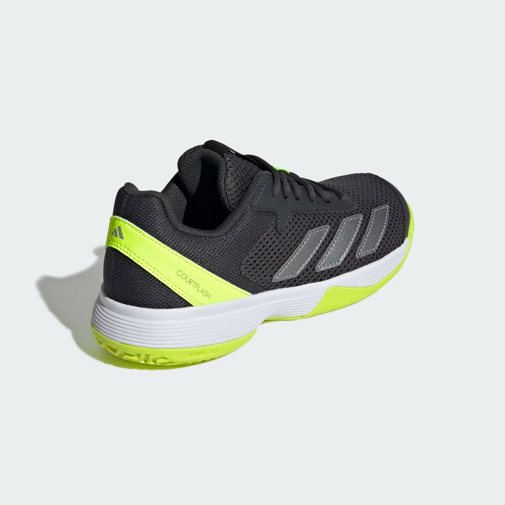 Foto 8 pulgar | Tenis Courtflash Para Tenis Kids Adidas Gris Niños