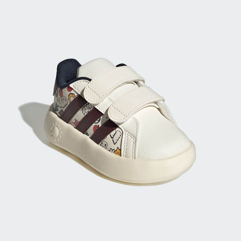 Foto 7 pulgar | Tenis Adidas Grand Court 2.0 Kids Adidas Blanco para Niños