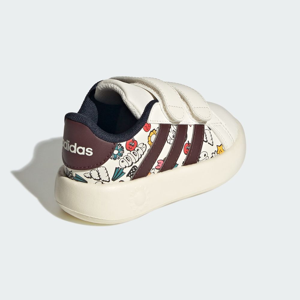 Foto 8 pulgar | Tenis Adidas Grand Court 2.0 Kids Adidas Blanco para Niños