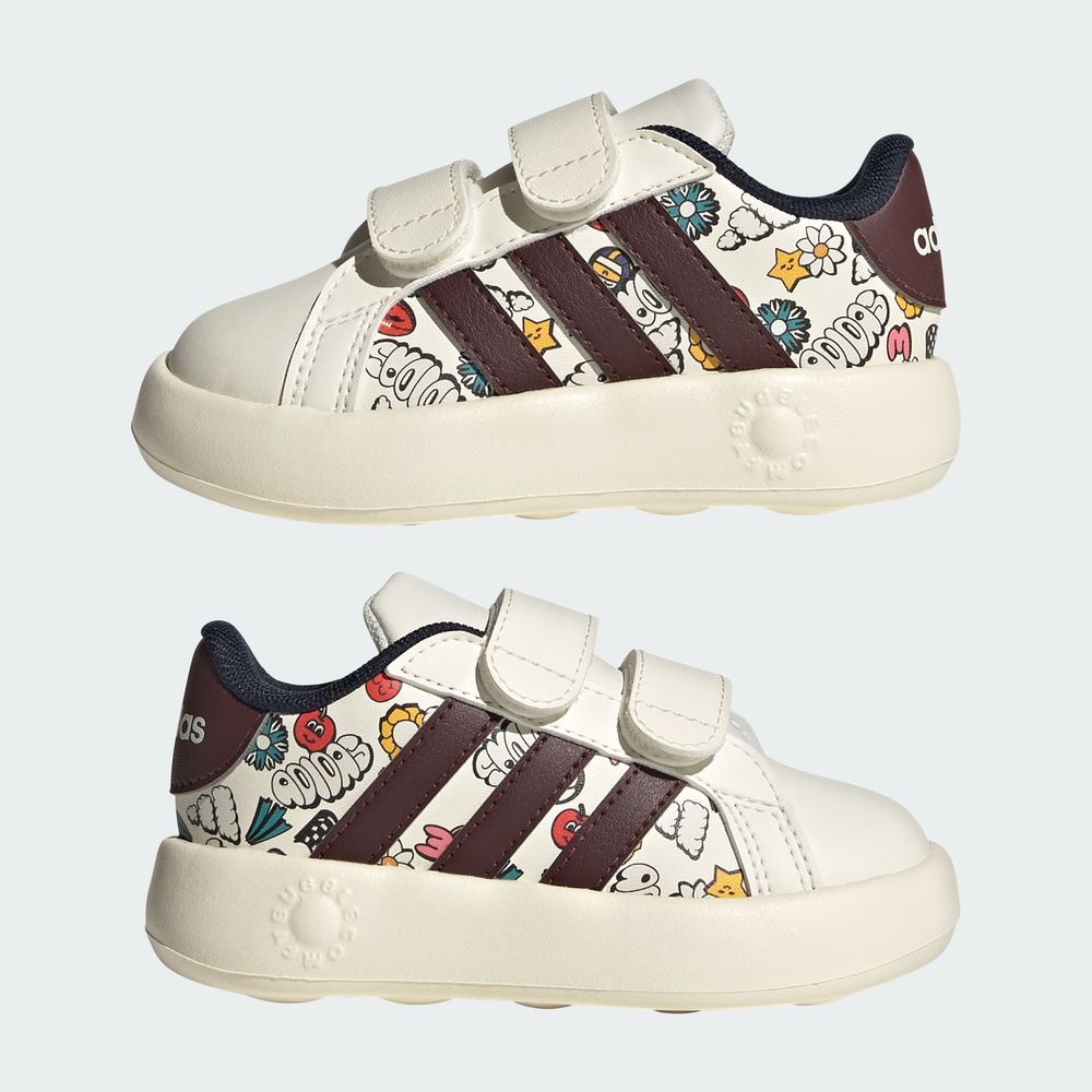 Foto 8 | Tenis Adidas Grand Court 2.0 Kids Adidas Blanco para Niños