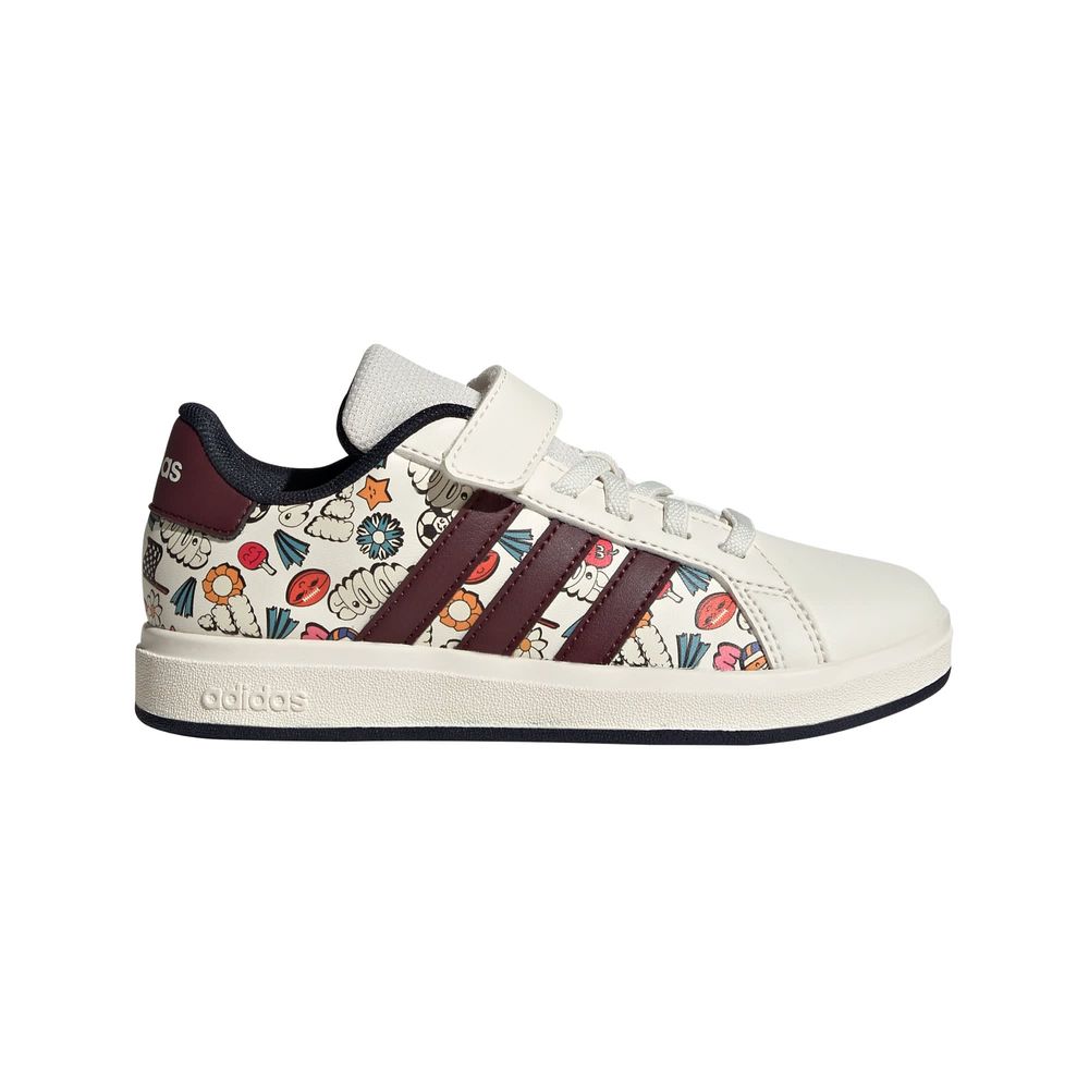 Foto 2 pulgar | Tenis Grand Court 2.0 El C Adidas Blanco para Niños