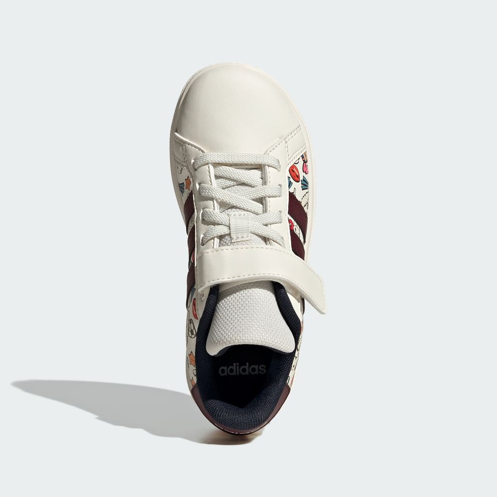 Foto 5 pulgar | Tenis Grand Court 2.0 El C Adidas Blanco para Niños