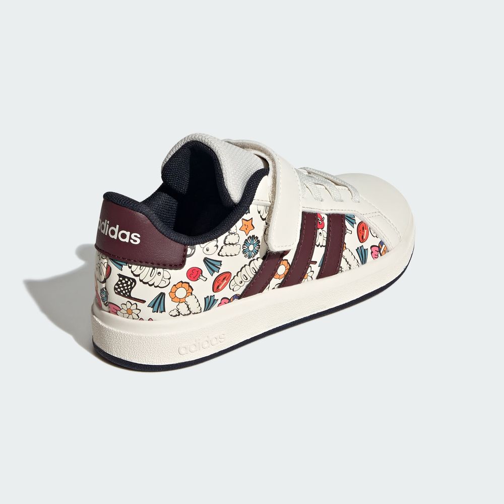Foto 8 pulgar | Tenis Grand Court 2.0 El C Adidas Blanco para Niños