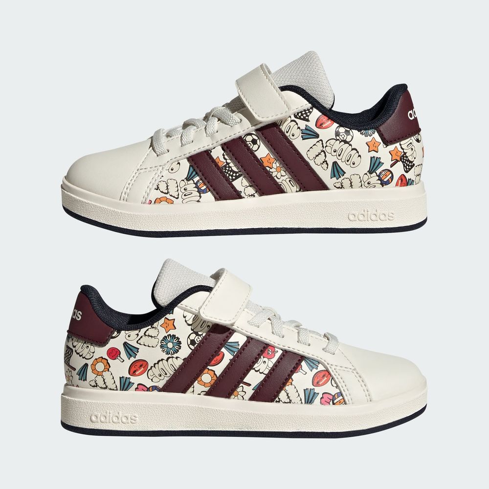 Foto 9 pulgar | Tenis Grand Court 2.0 El C Adidas Blanco para Niños