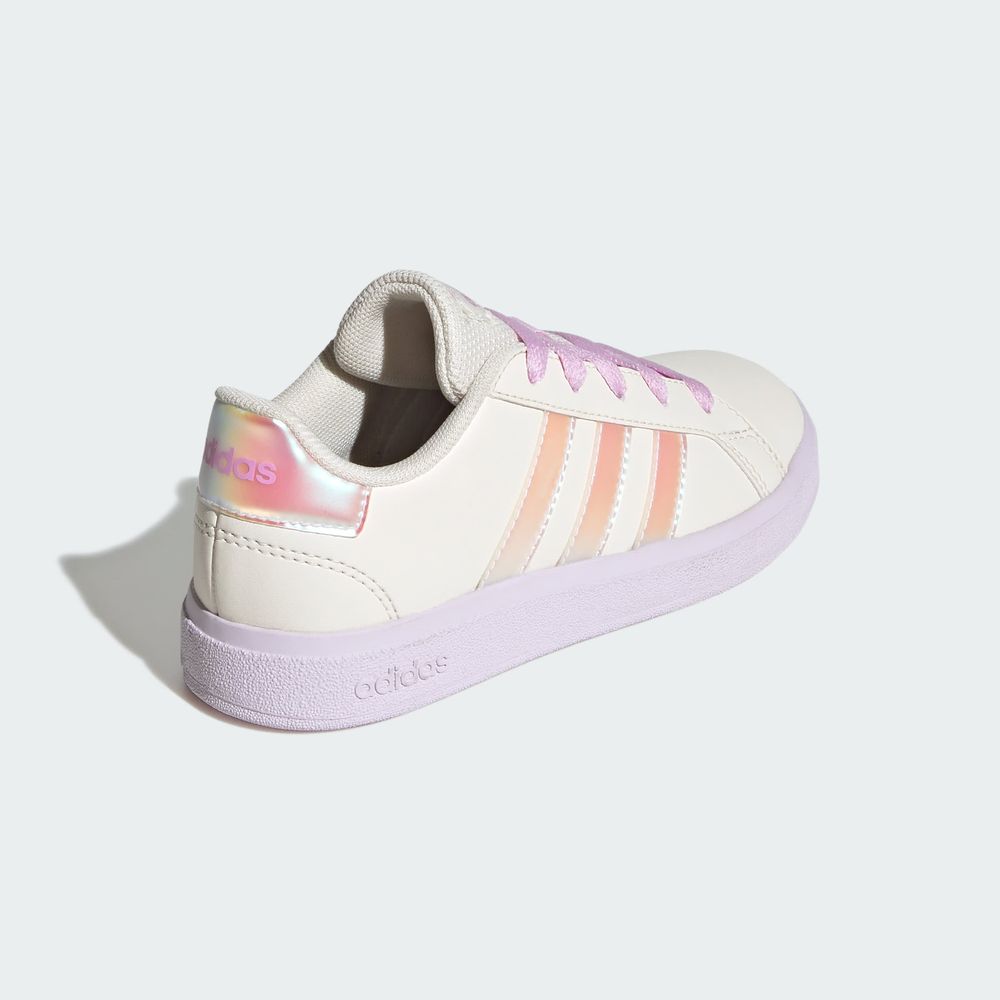 Foto 8 pulgar | Tenis Con Cordones Adidas Grand Court Lifestyle Para Tenis Adidas Blanco Niños