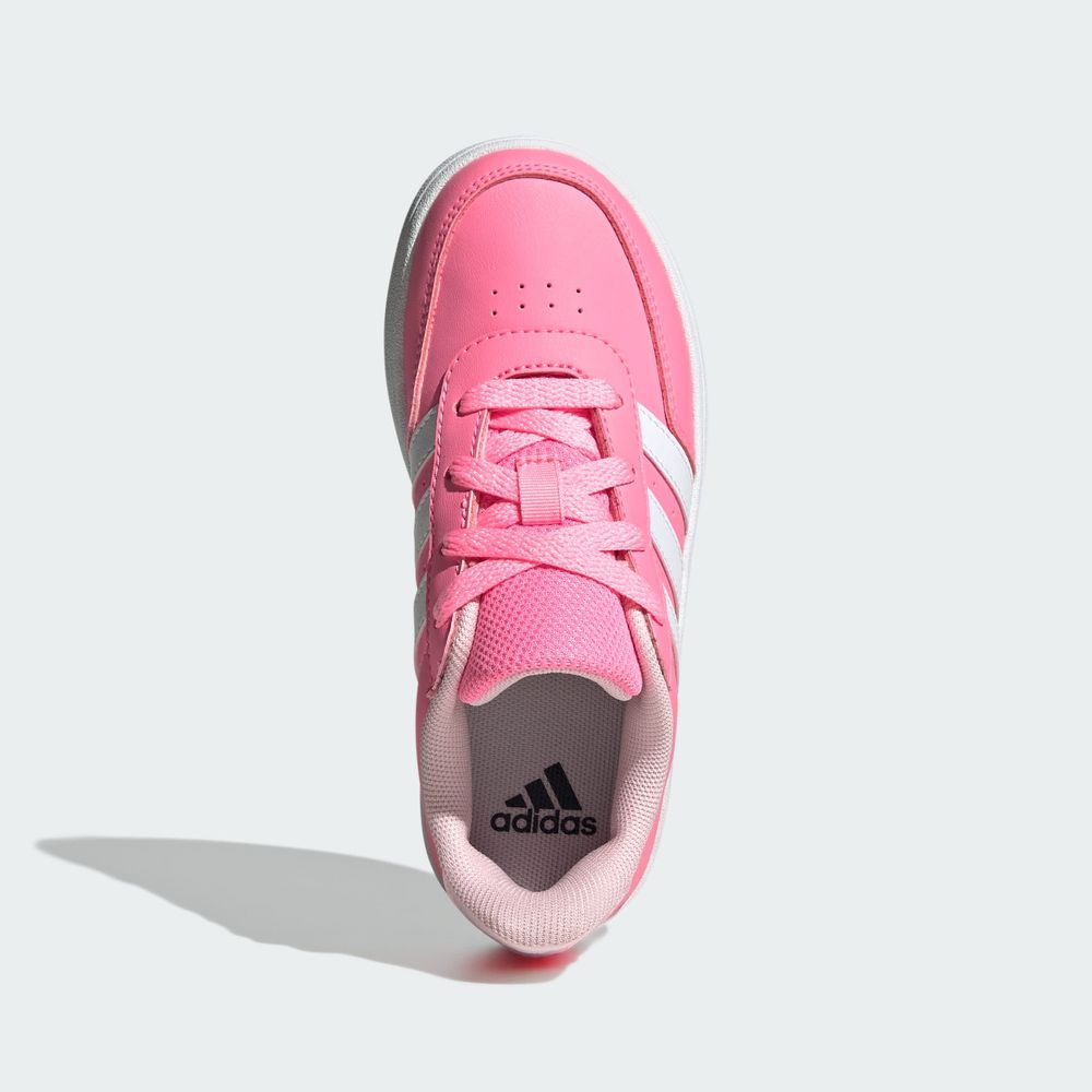 Foto 5 pulgar | Tenis Breaknet Lifestyle Adidas Court Con Cordones Adidas Rosa Niños