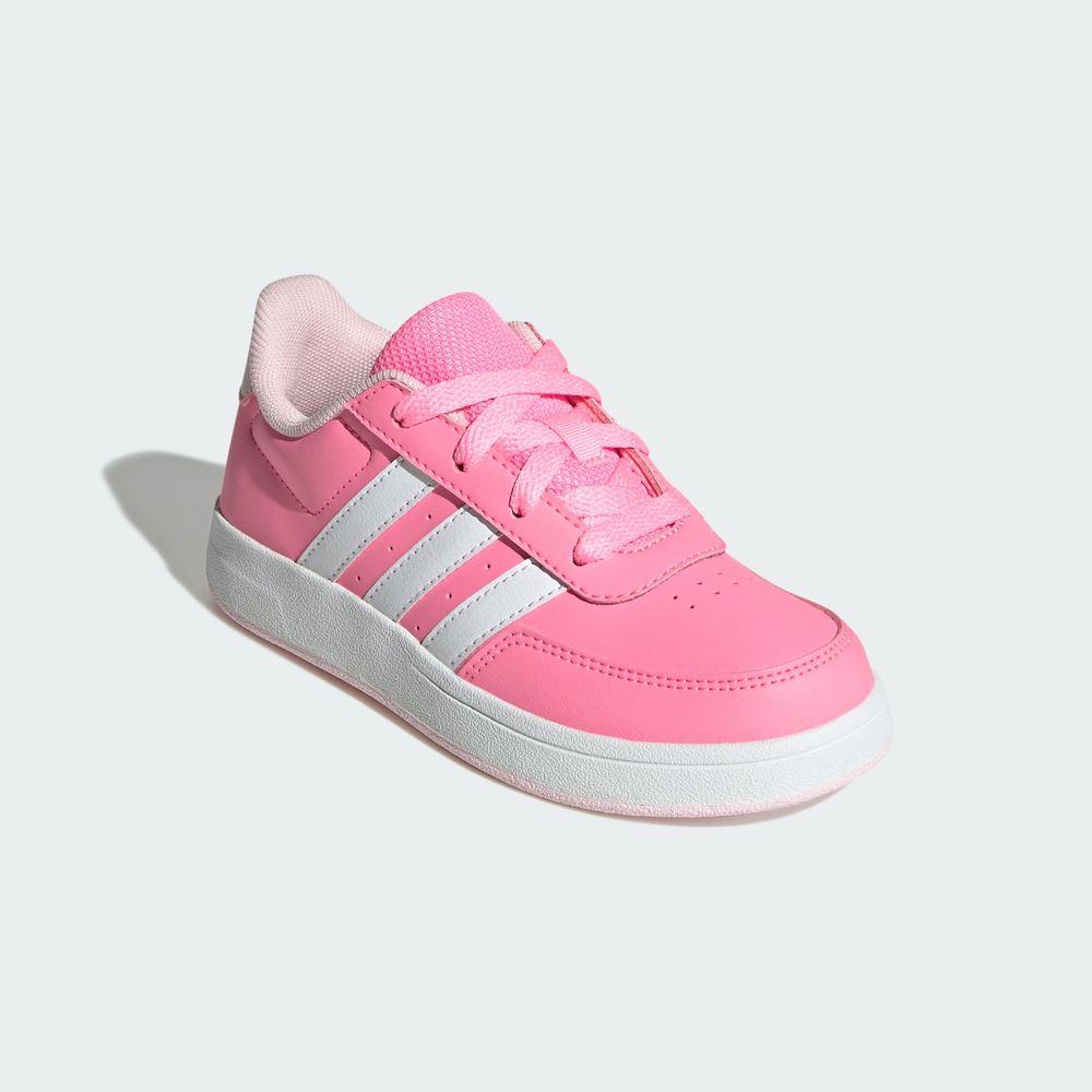 Foto 7 pulgar | Tenis Breaknet Lifestyle Adidas Court Con Cordones Adidas Rosa Niños