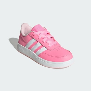 Foto 6 | Tenis Breaknet Lifestyle Adidas Court Con Cordones Adidas Rosa Niños