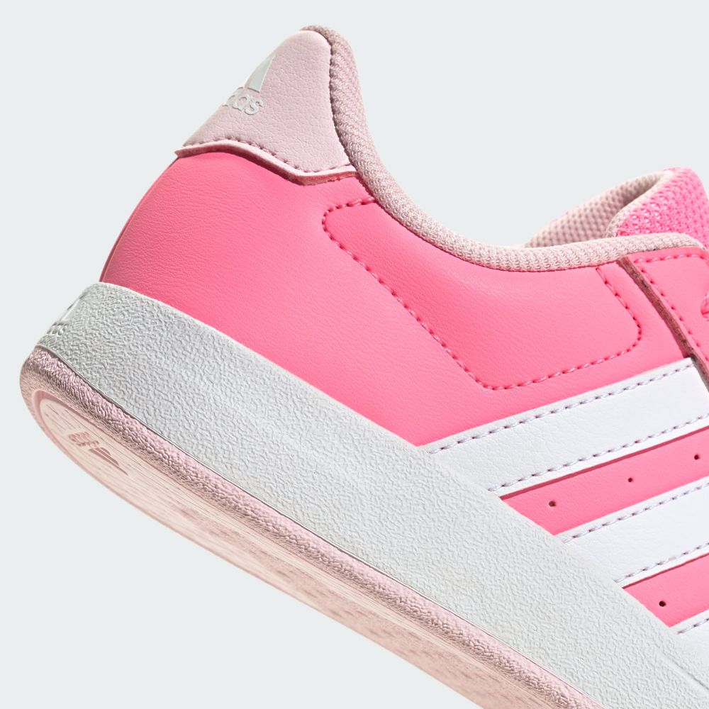 Foto 9 pulgar | Tenis Breaknet Lifestyle Adidas Court Con Cordones Adidas Rosa Niños