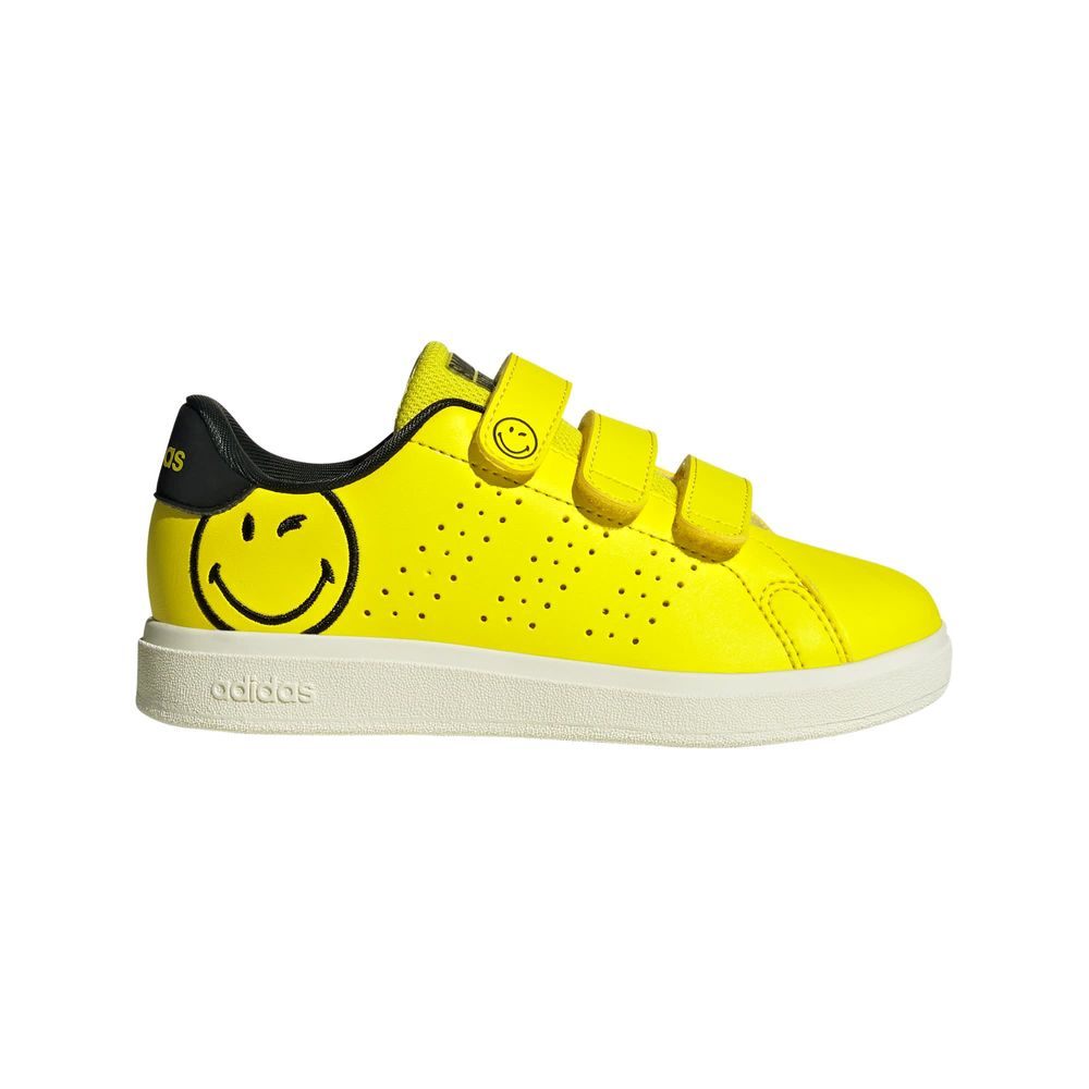 Foto 2 pulgar | Advantage Smiley Cf C Adidas Amarillo Niños