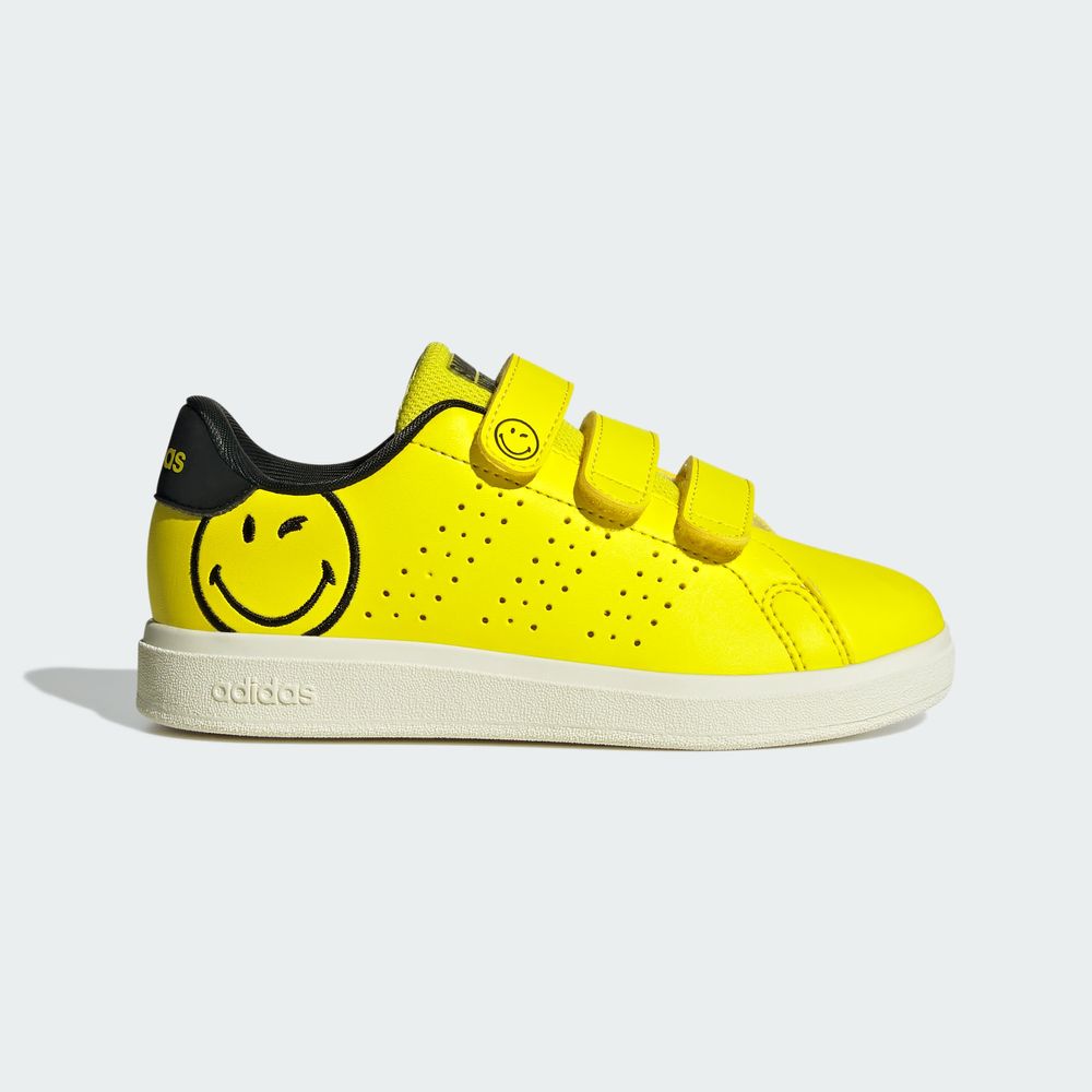 Foto 3 pulgar | Advantage Smiley Cf C Adidas Amarillo Niños