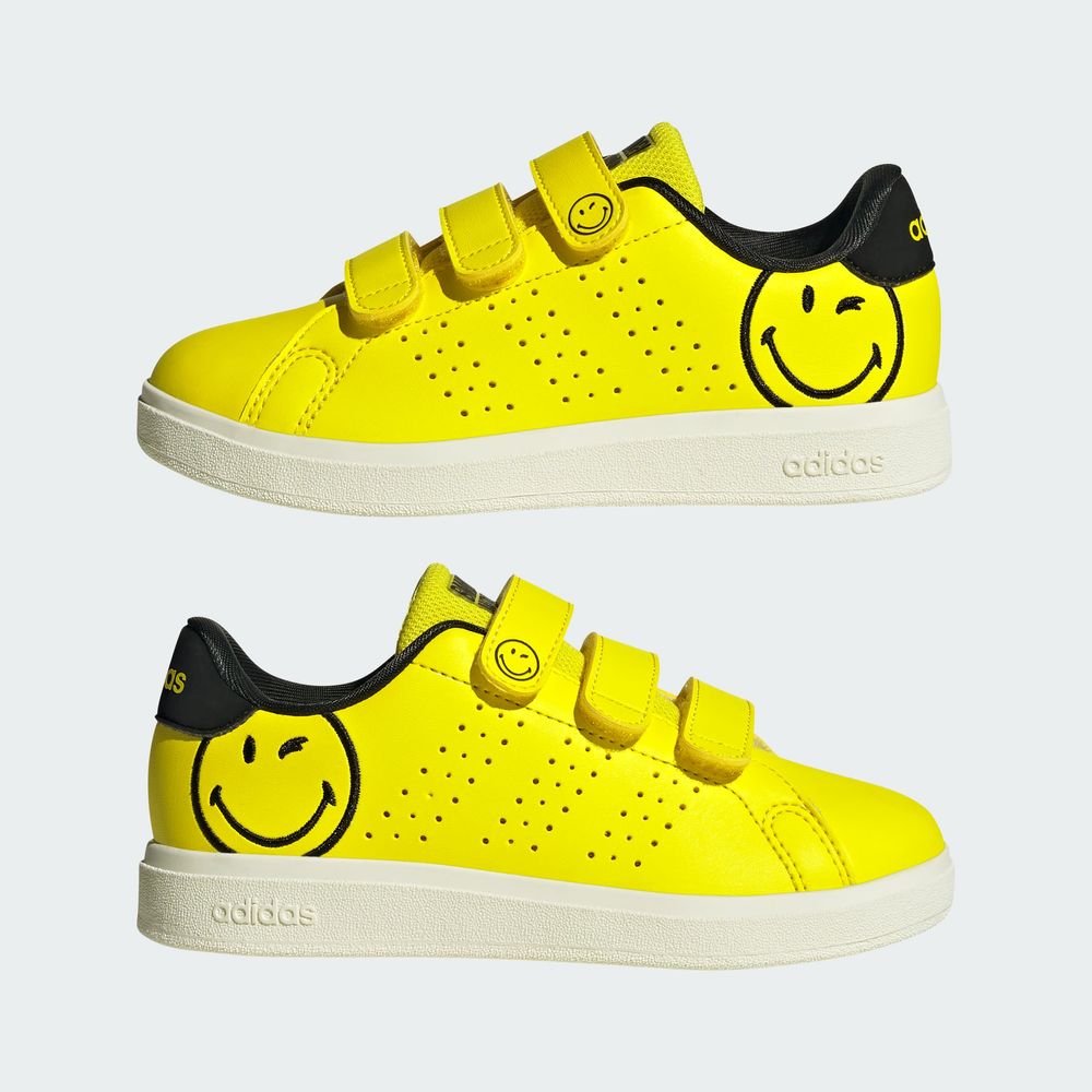Foto 9 pulgar | Advantage Smiley Cf C Adidas Amarillo Niños