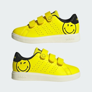 Foto 8 | Advantage Smiley Cf C Adidas Amarillo Niños
