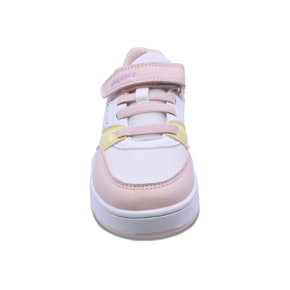 Foto 3 | Tenis Casuales Para Niña Coqueta 203700-o Multicolor Con Ajuste Velcro Agujeta Elastica