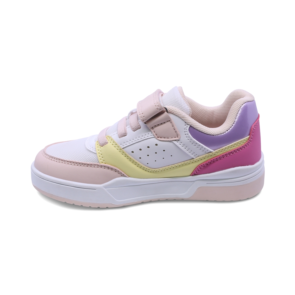 Foto 6 pulgar | Tenis Casuales Para Niña Coqueta 203700-o Multicolor Con Ajuste Velcro Agujeta Elastica