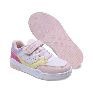 Foto 6 | Tenis Casuales Para Niña Coqueta 203700-o Multicolor Con Ajuste Velcro Agujeta Elastica