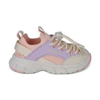 Foto 2 | Tenis Casual Para Niña Coqueta 203201-u Color Morado Con Detalles Y Ajuste De Agujeta