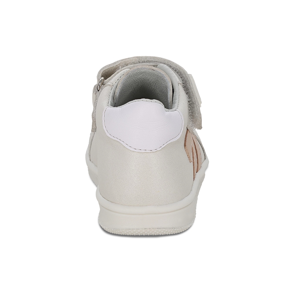 Foto 5 pulgar | Tenis Casual Para Niña Coqueta 955802-y Color Beige Con Ajuste Doble Velcro