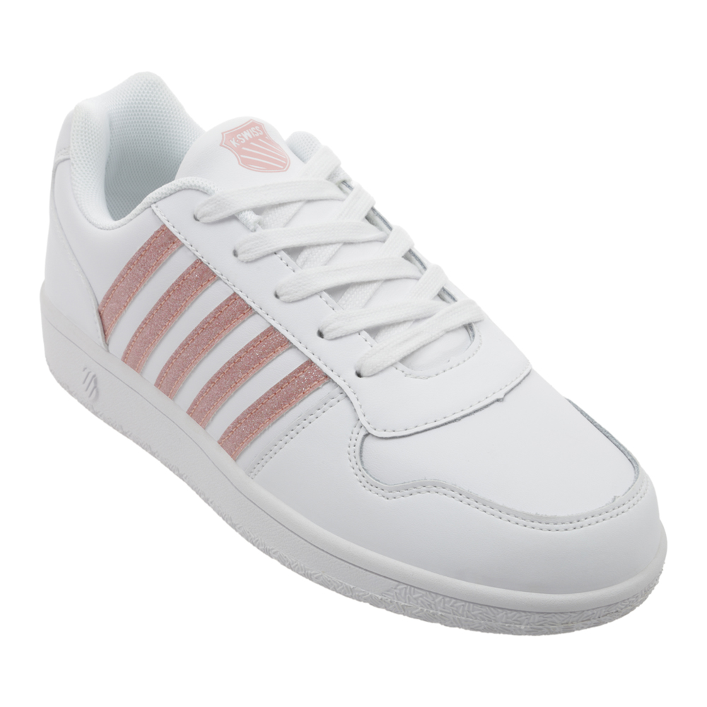 Foto 3 pulgar | Tenis K-swiss Mike Casuales Escolares Para Niña Color Blanco