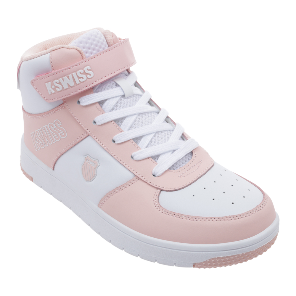 Foto 3 pulgar | Tenis K-swiss Salt Mid Jr Casuales Escolares Para Niña Color Blanco