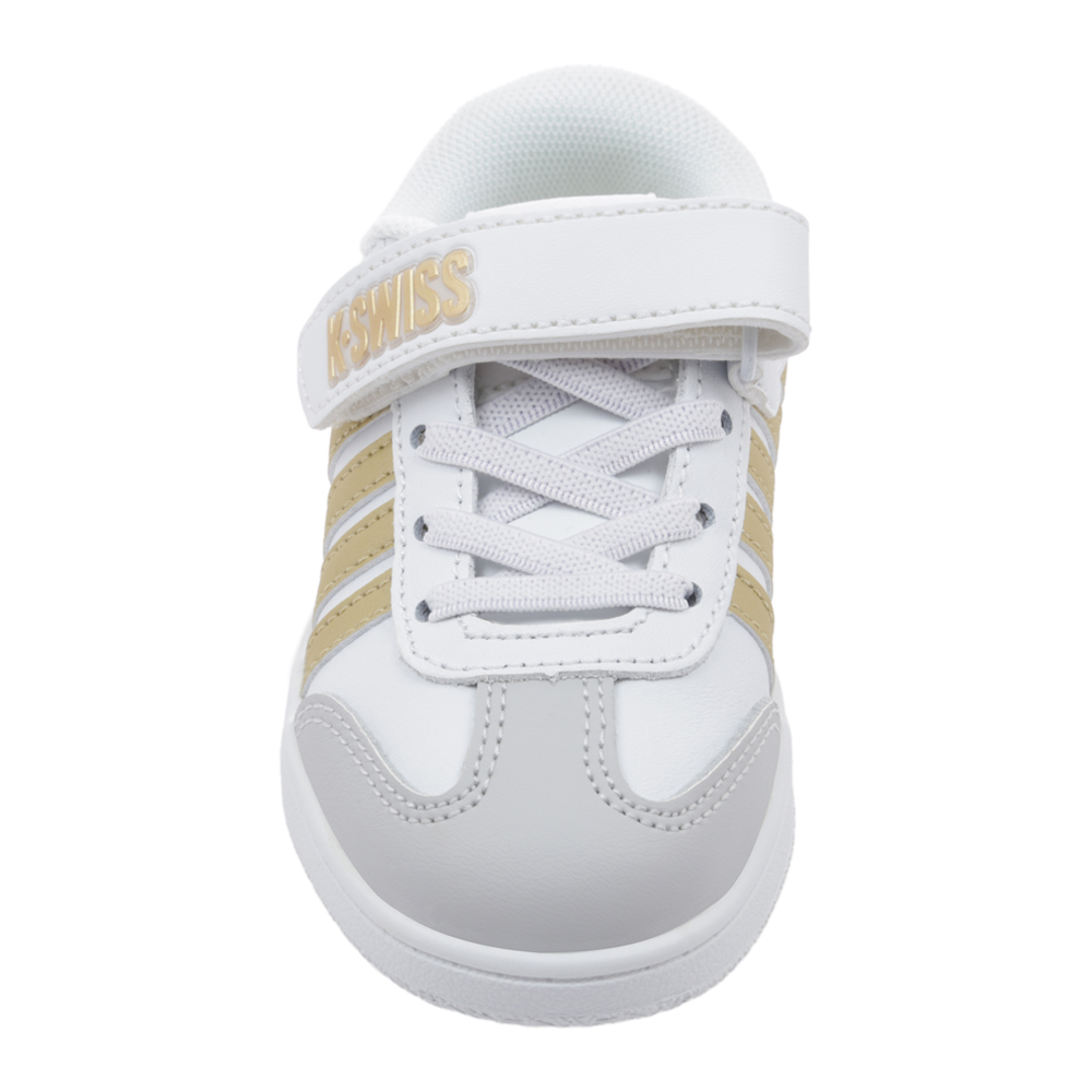 Foto 4 pulgar | Tenis K-swiss Francis Court Kids Casuales Escolares Para Niña Color Blanco