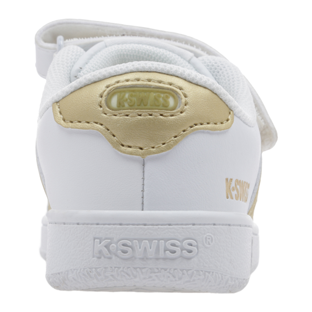 Foto 7 pulgar | Tenis K-swiss Francis Court Kids Casuales Escolares Para Niña Color Blanco