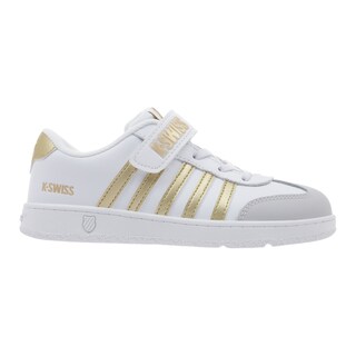 Foto 1 | Tenis K-swiss Francis Court Kids Casuales Escolares Para Niña Color Blanco