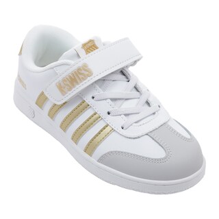 Foto 3 | Tenis K-swiss Francis Court Kids Casuales Escolares Para Niña Color Blanco