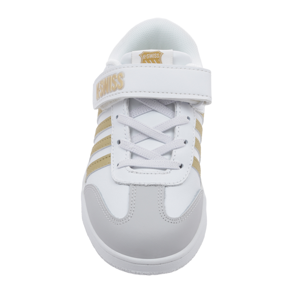 Foto 5 pulgar | Tenis K-swiss Francis Court Kids Casuales Escolares Para Niña Color Blanco