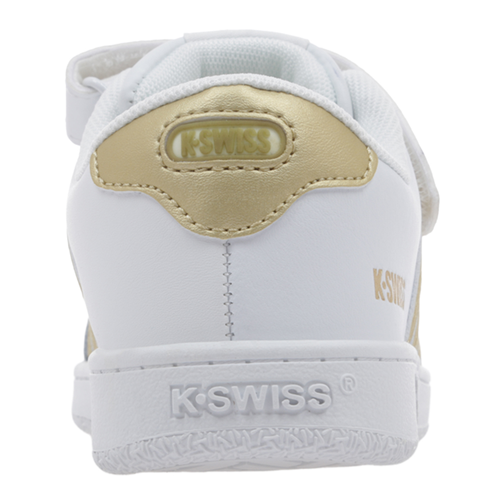 Foto 7 pulgar | Tenis K-swiss Francis Court Kids Casuales Escolares Para Niña Color Blanco