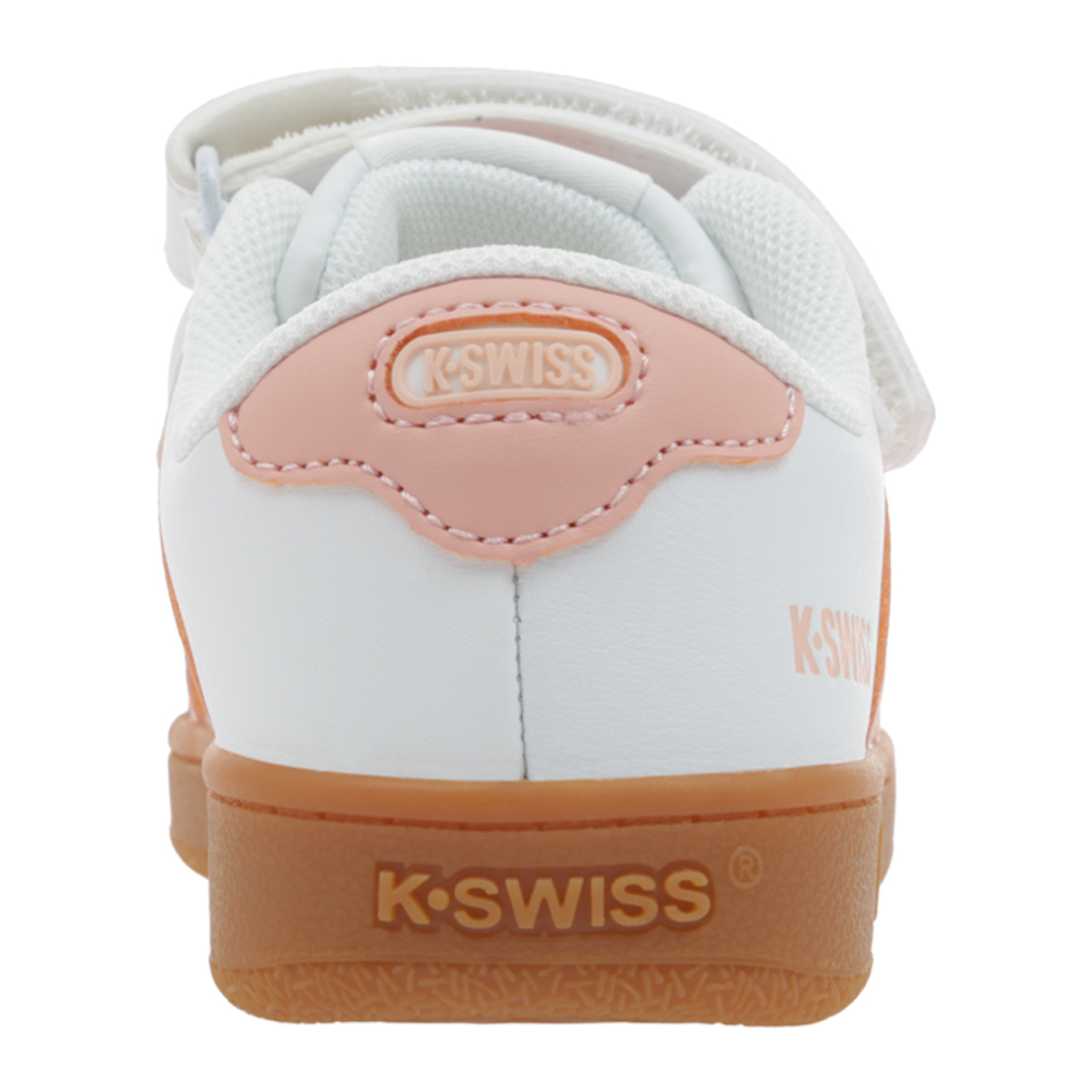 Foto 7 pulgar | Tenis K-swiss Francis Court Kids Casuales Escolares Para Niña Color Blanco