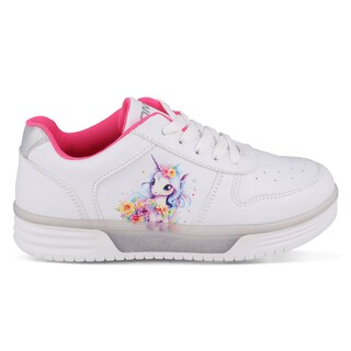 Foto 2 | Tenis Casual Con Luces Dominiq 2459 Color Blanco/blanco Para Niña