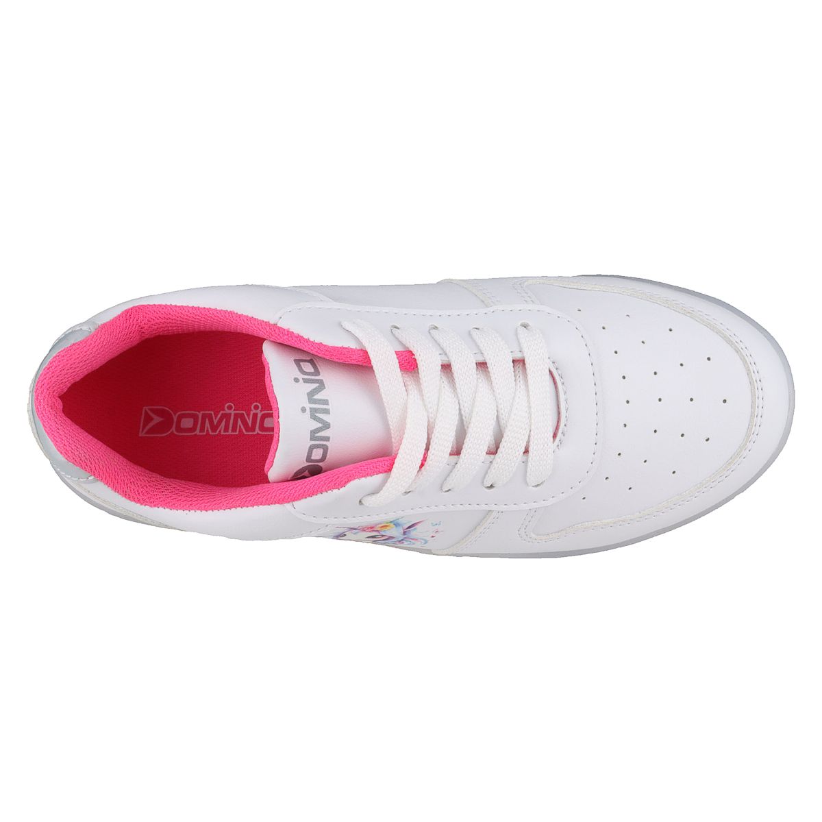 Foto 4 | Tenis Casual Con Luces Dominiq 2459 Color Blanco/blanco Para Niña