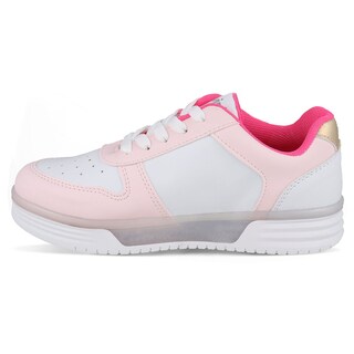 Foto 3 | Tenis Casual Con Luces Dominiq 2459 Color Blanco/rosa Para Niña