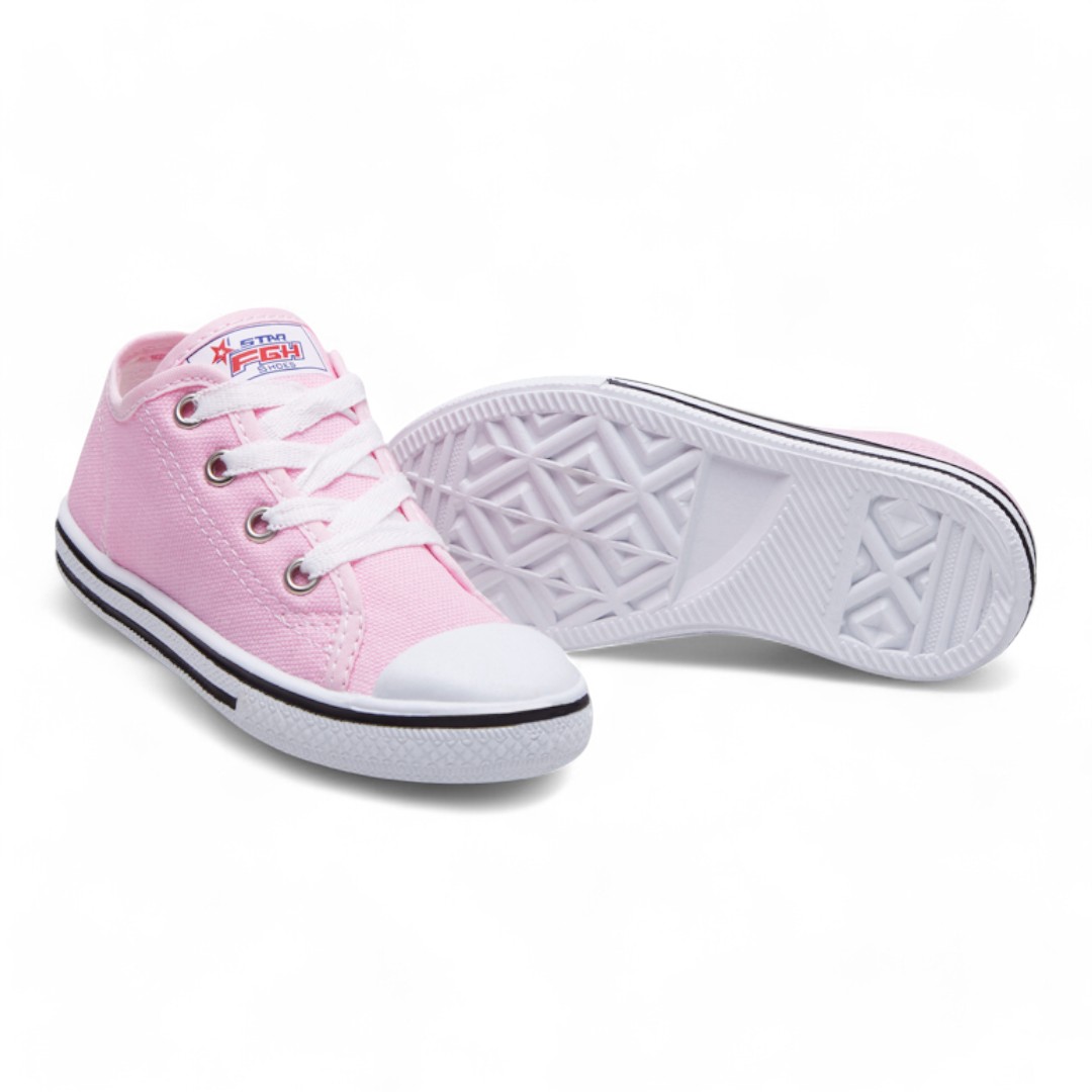 Foto 4 | Tenis Calzado Watanabe Rosa Niña Tela