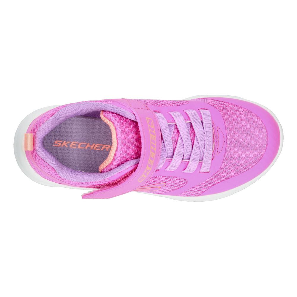 Foto 9 pulgar | Tenis Skechers Niña Go Run Rosa Velcro Y Cintas Elásticas Rosa