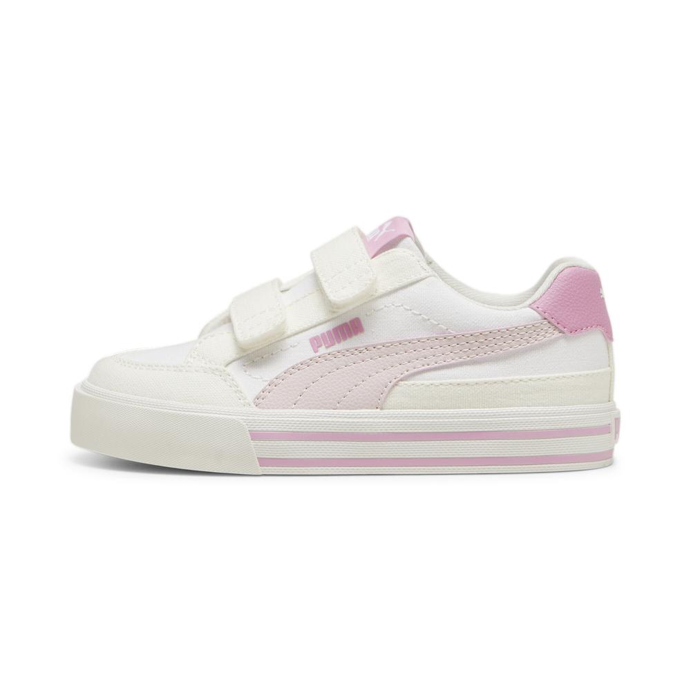 Foto 2 pulgar | Tenis Puma Court Classic Vulc Formstrip Beige para Niña