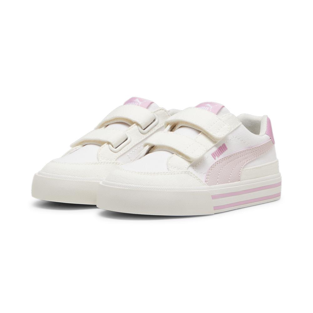 Foto 4 pulgar | Tenis Puma Court Classic Vulc Formstrip Beige para Niña