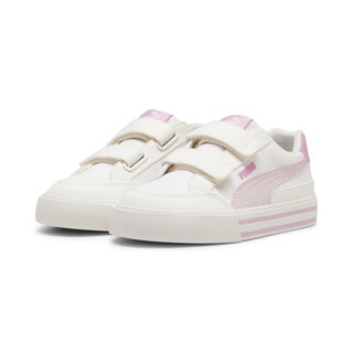 Foto 3 | Tenis Puma Court Classic Vulc Formstrip Beige para Niña