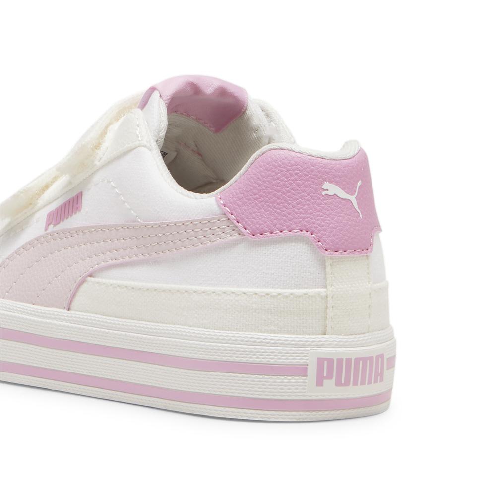 Foto 6 pulgar | Tenis Puma Court Classic Vulc Formstrip Beige para Niña