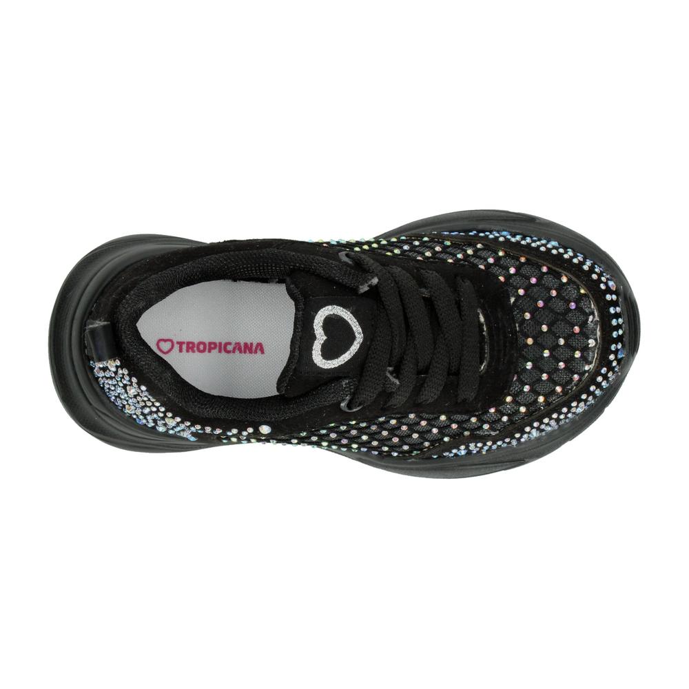 Foto 9 pulgar | Tenis Tropicana Negro Para Niña T18-22 [tro1525] Negro