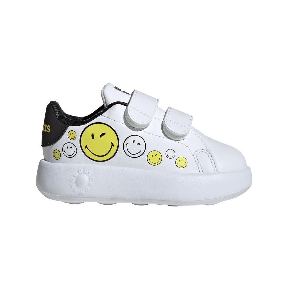 Foto 2 pulgar | Tenis Adidas Smiley Advantage Kids Adidas Blanco Niños