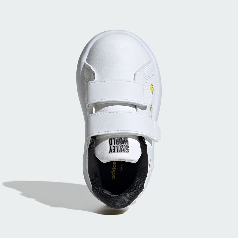 Foto 5 pulgar | Tenis Adidas Smiley Advantage Kids Adidas Blanco Niños