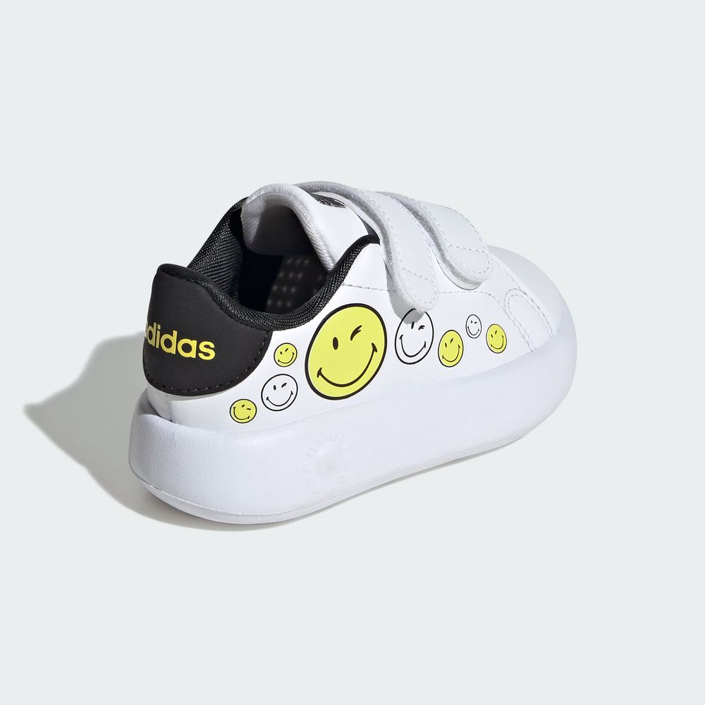 Foto 8 pulgar | Tenis Adidas Smiley Advantage Kids Adidas Blanco Niños