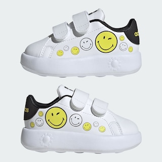 Foto 8 | Tenis Adidas Smiley Advantage Kids Adidas Blanco Niños