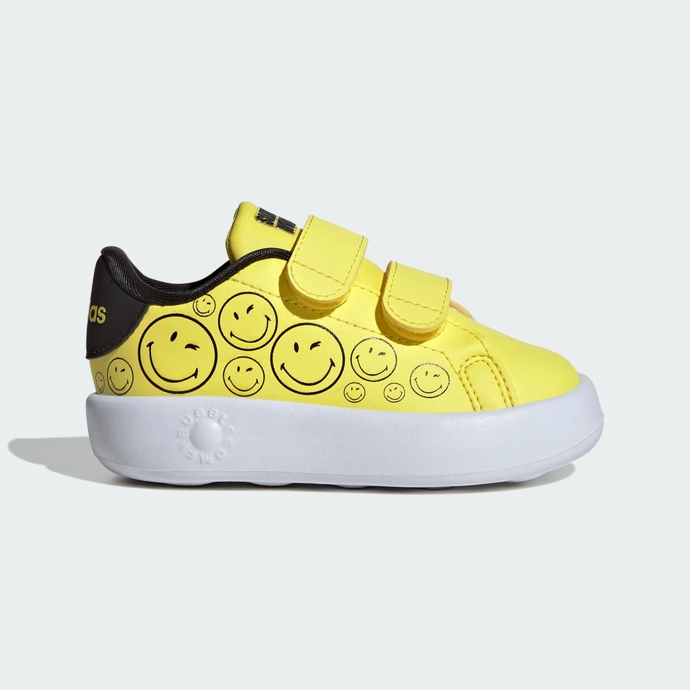 Foto 3 pulgar | Tenis Adidas Smiley Advantage Kids Adidas Amarillo Niños