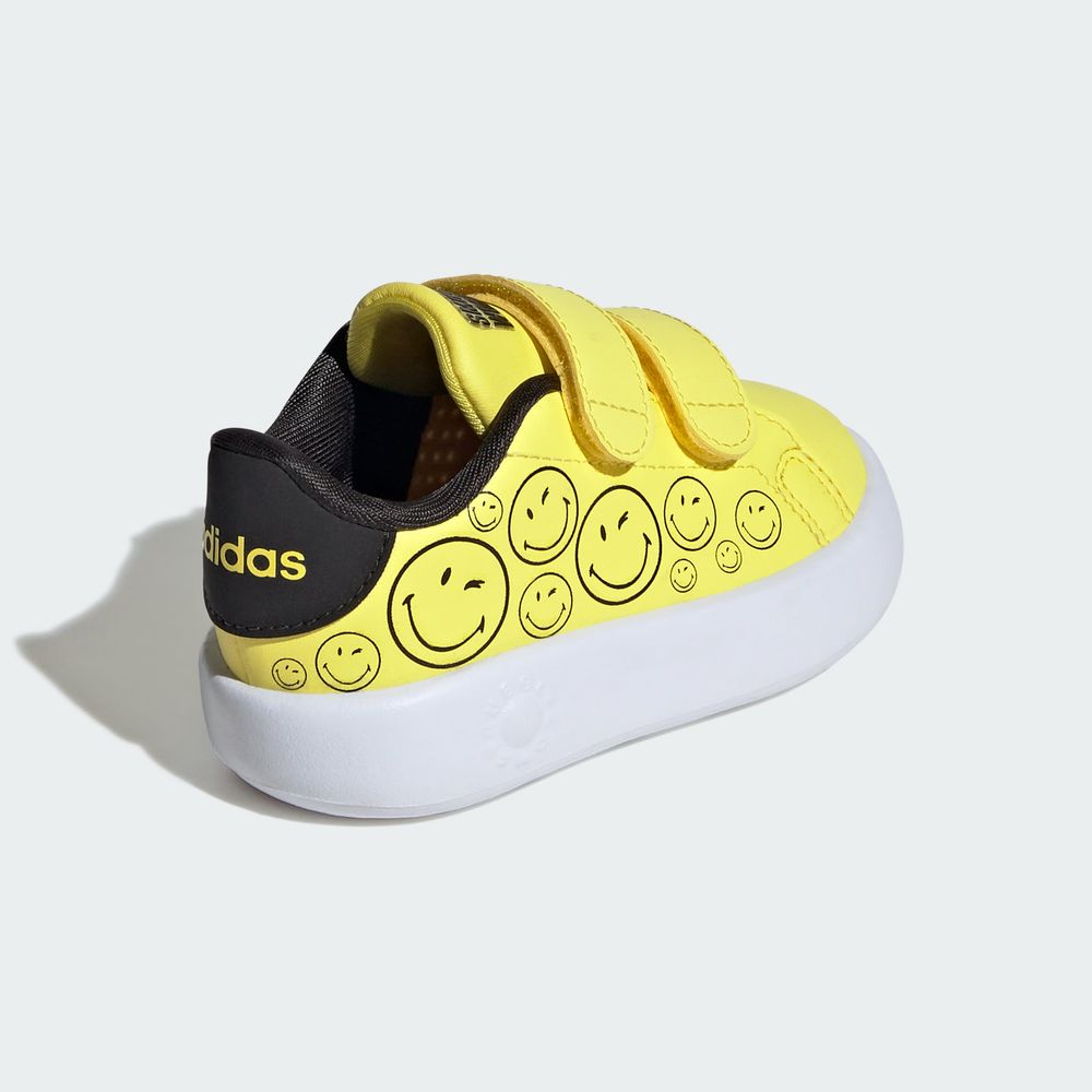 Foto 8 pulgar | Tenis Adidas Smiley Advantage Kids Adidas Amarillo Niños