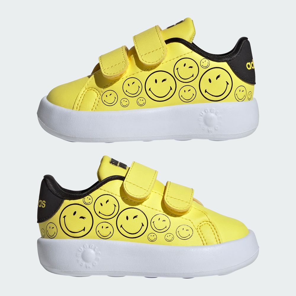 Foto 8 | Tenis Adidas Smiley Advantage Kids Adidas Amarillo Niños